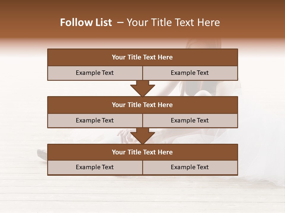 Boot Foot Ballerina PowerPoint Template