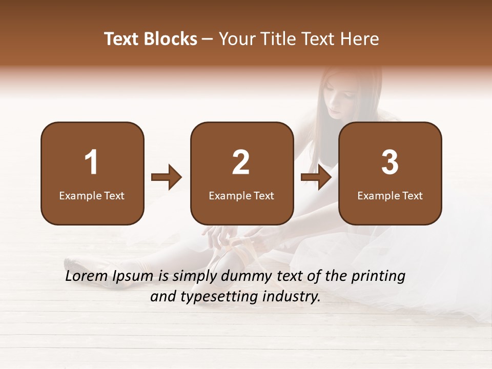 Boot Foot Ballerina PowerPoint Template