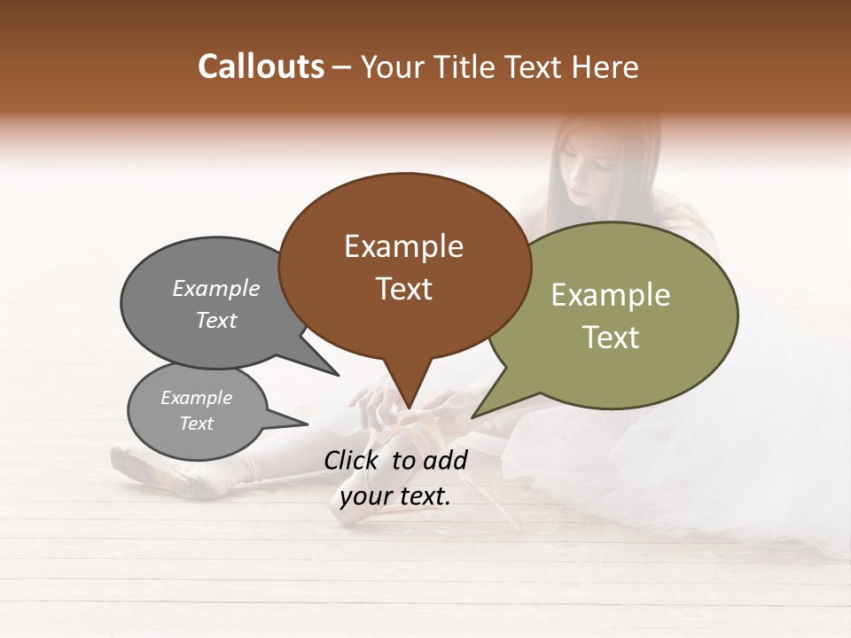 Boot Foot Ballerina PowerPoint Template