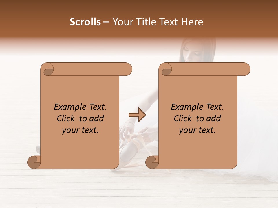 Boot Foot Ballerina PowerPoint Template