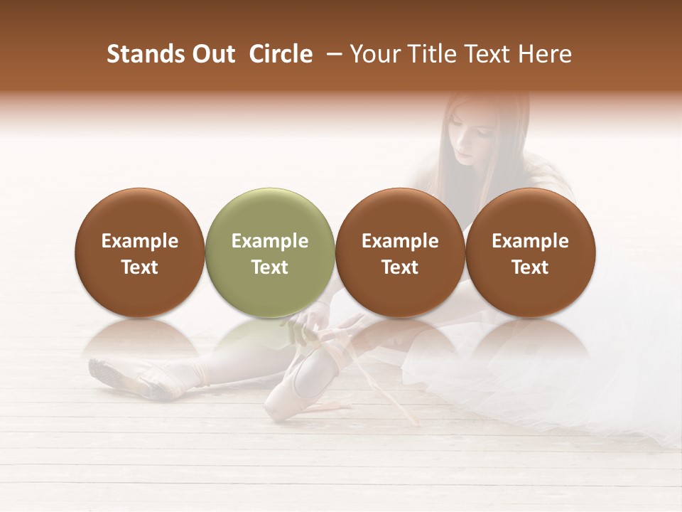 Boot Foot Ballerina PowerPoint Template