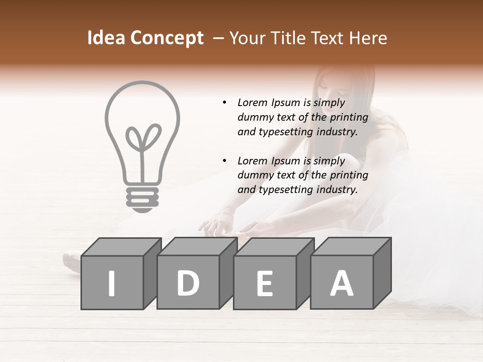 Boot Foot Ballerina PowerPoint Template