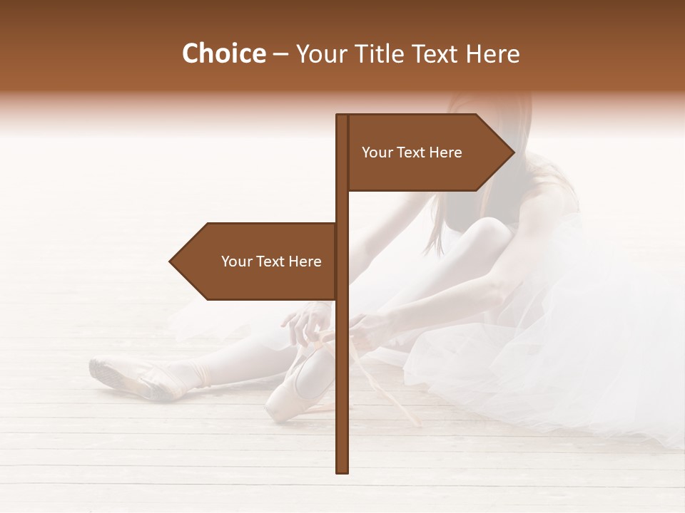 Boot Foot Ballerina PowerPoint Template