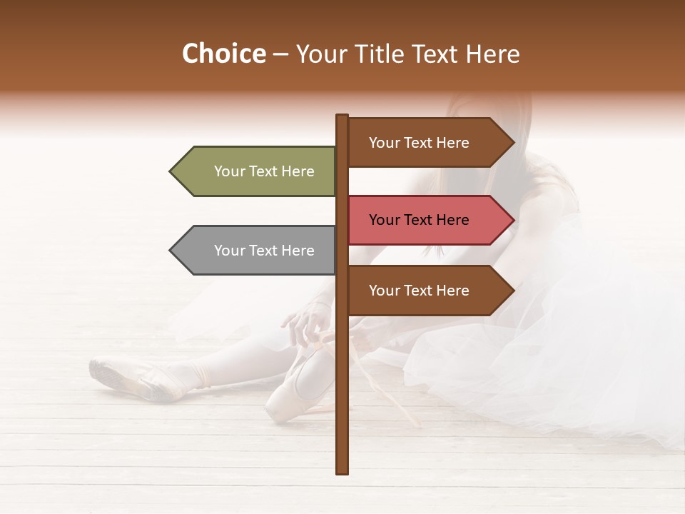 Boot Foot Ballerina PowerPoint Template