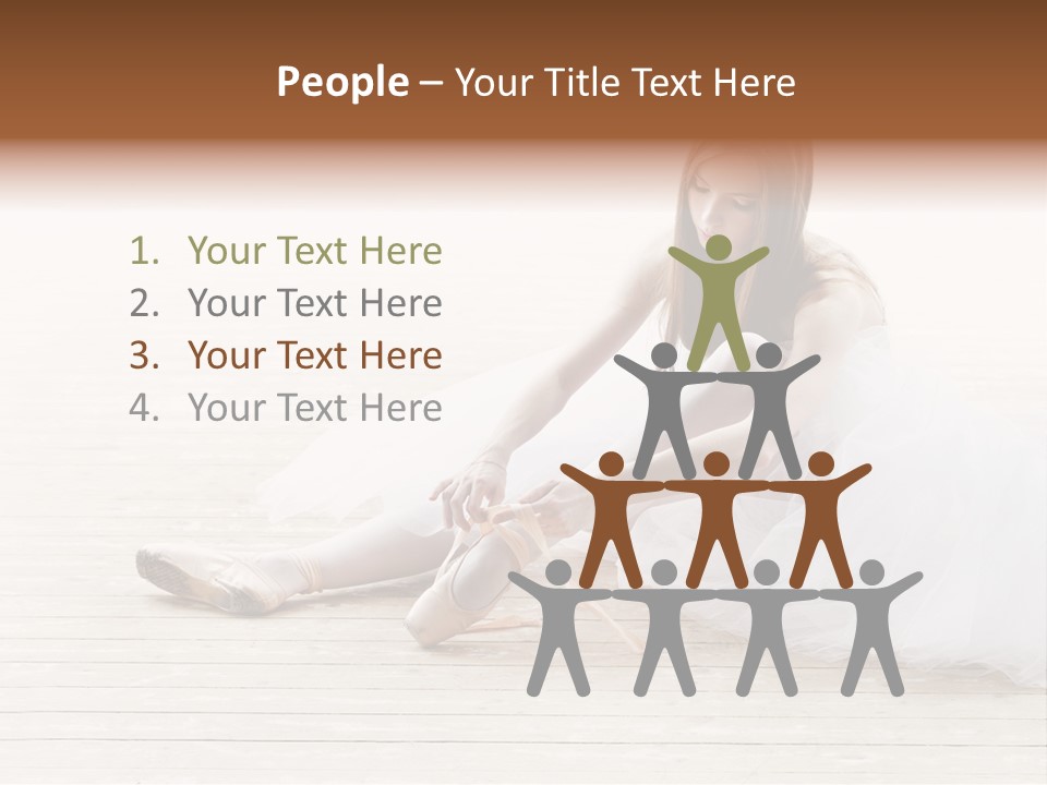 Boot Foot Ballerina PowerPoint Template