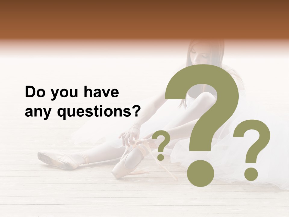 Boot Foot Ballerina PowerPoint Template