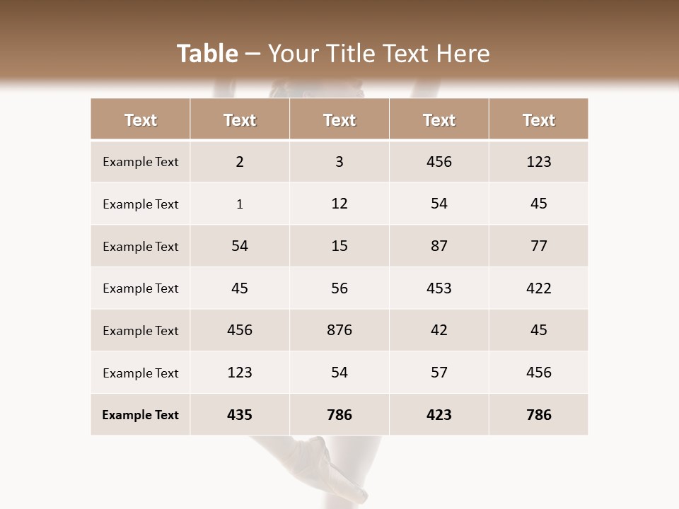 Grace Performance Woman PowerPoint Template