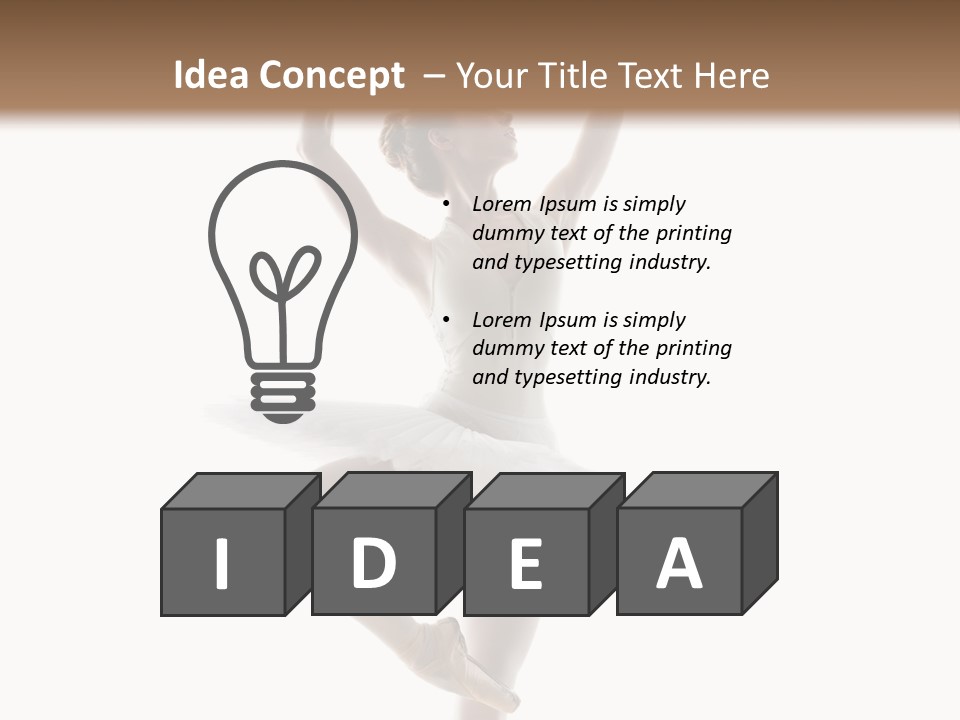 Grace Performance Woman PowerPoint Template