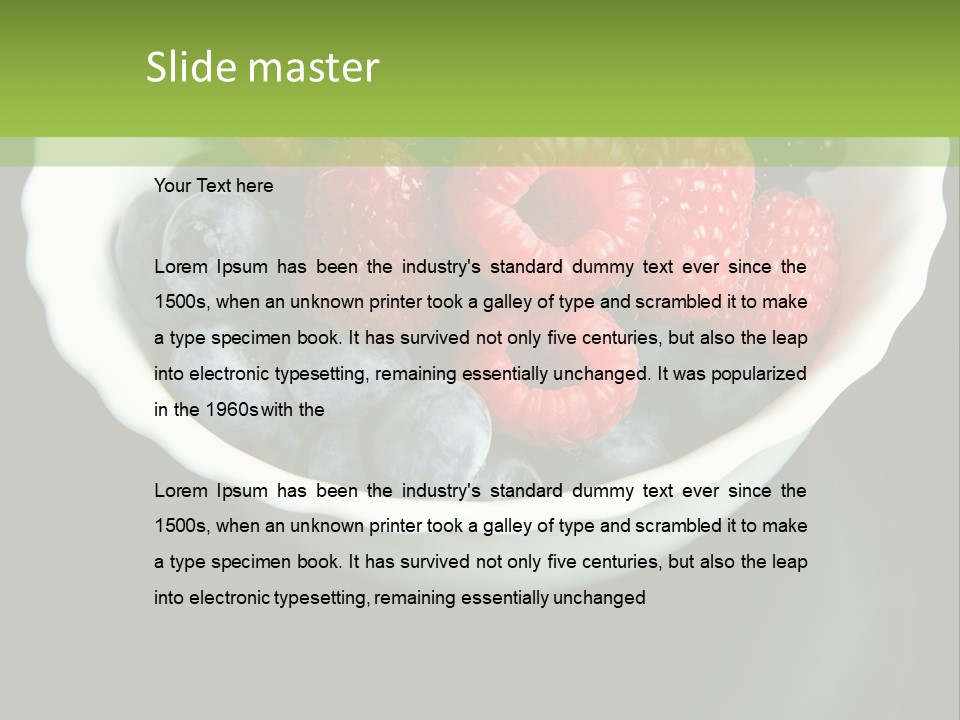 Ripe Black Blue PowerPoint Template