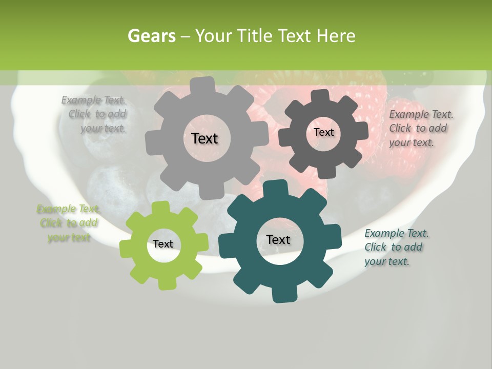 Ripe Black Blue PowerPoint Template