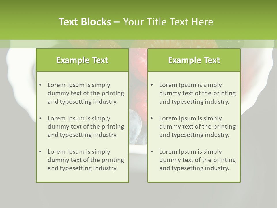 Ripe Black Blue PowerPoint Template