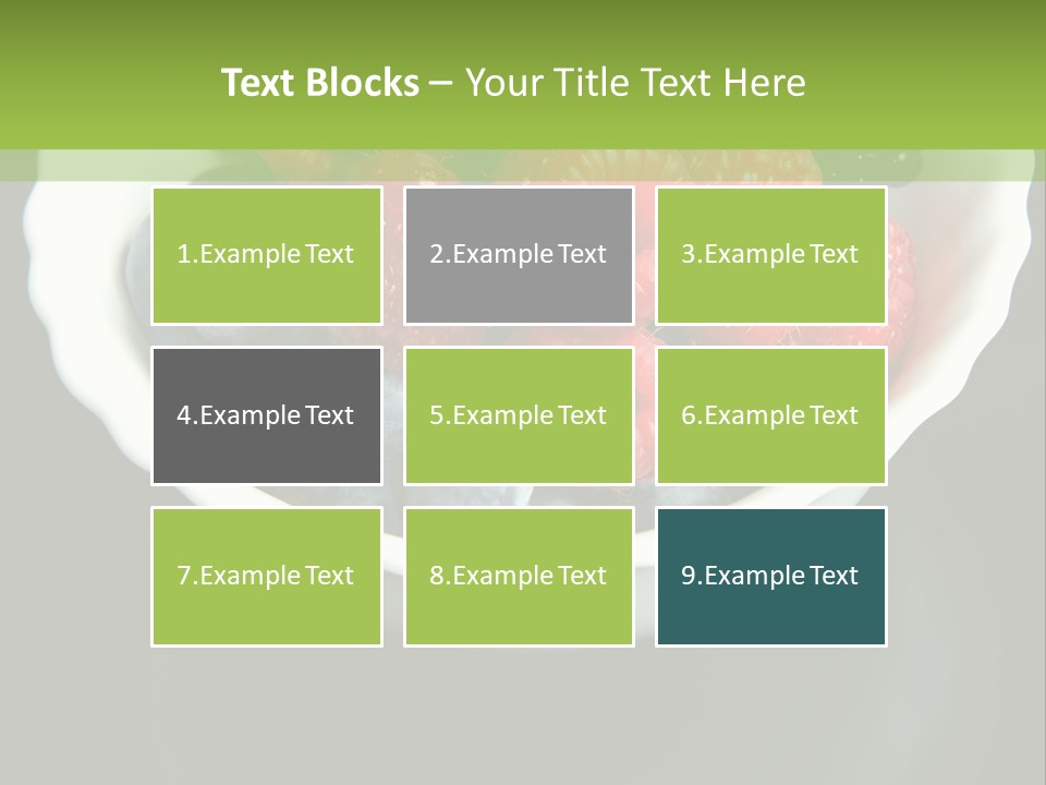 Ripe Black Blue PowerPoint Template