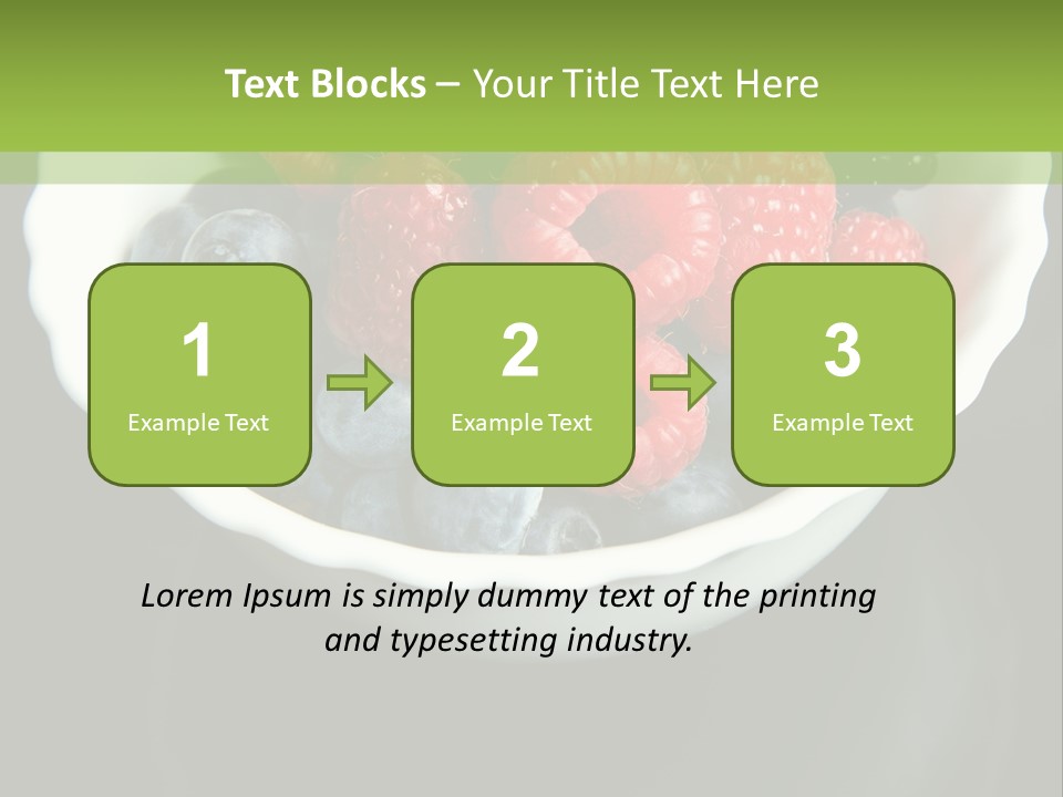 Ripe Black Blue PowerPoint Template