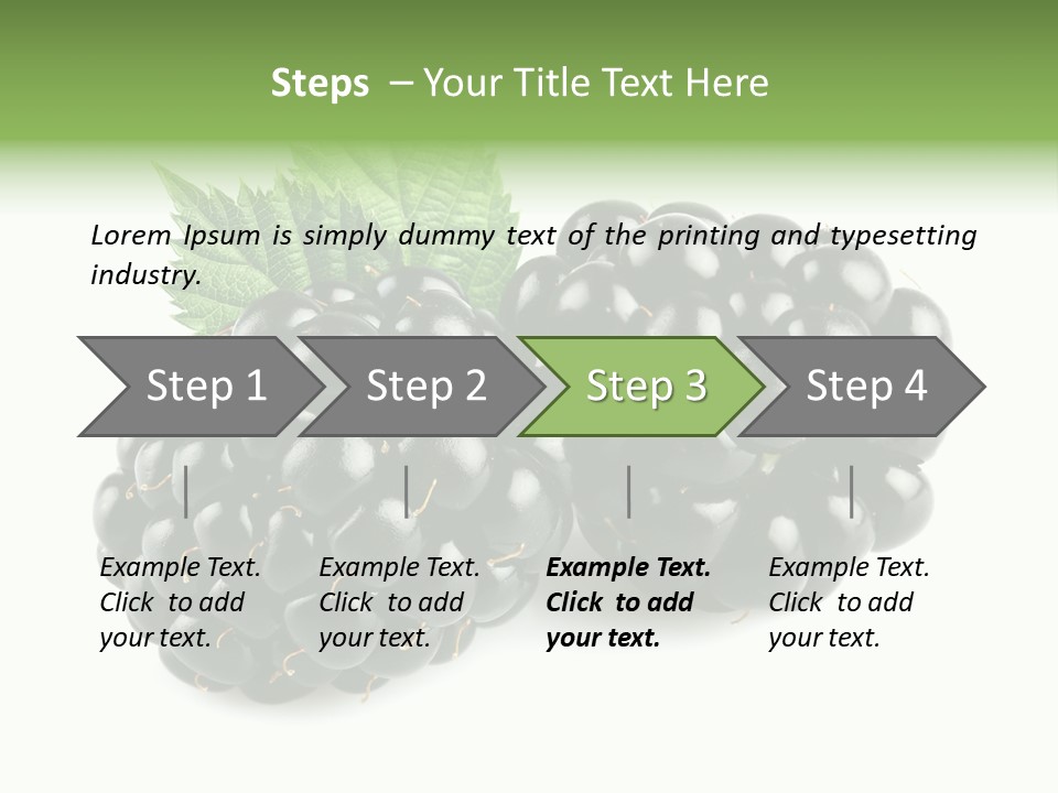 White Fresh Black PowerPoint Template