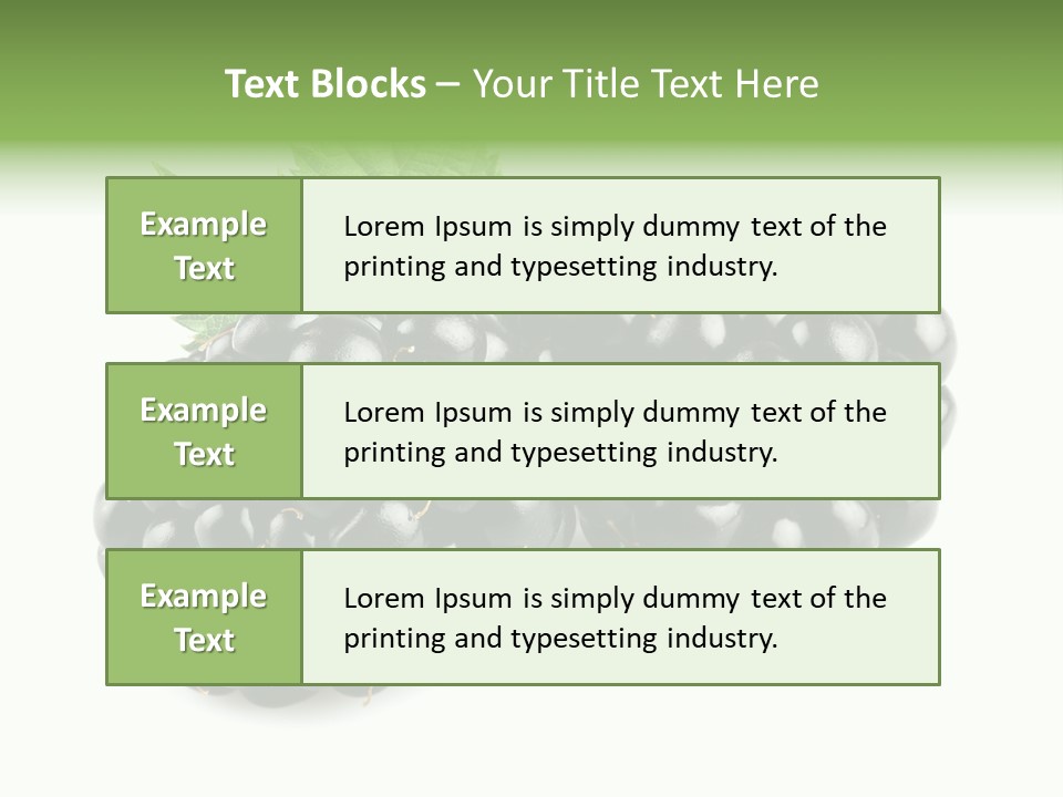 White Fresh Black PowerPoint Template
