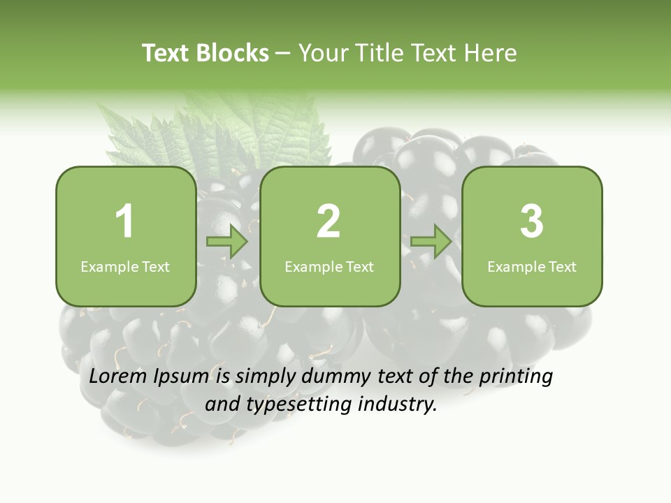 White Fresh Black PowerPoint Template