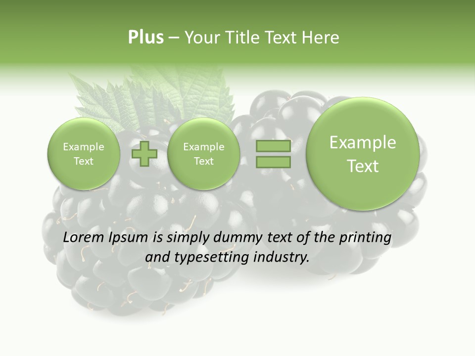 White Fresh Black PowerPoint Template