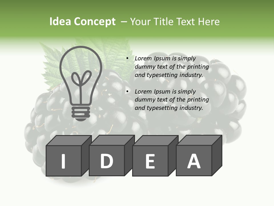 White Fresh Black PowerPoint Template