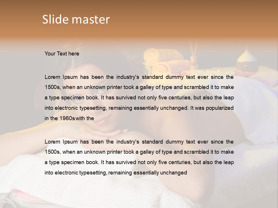 Enjoy Girl Lady PowerPoint Template