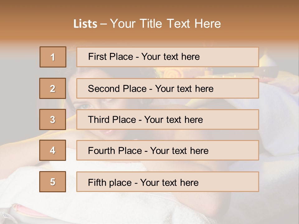 Enjoy Girl Lady PowerPoint Template