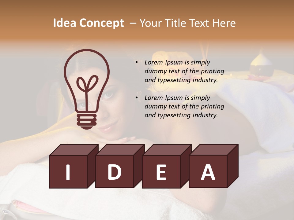 Enjoy Girl Lady PowerPoint Template