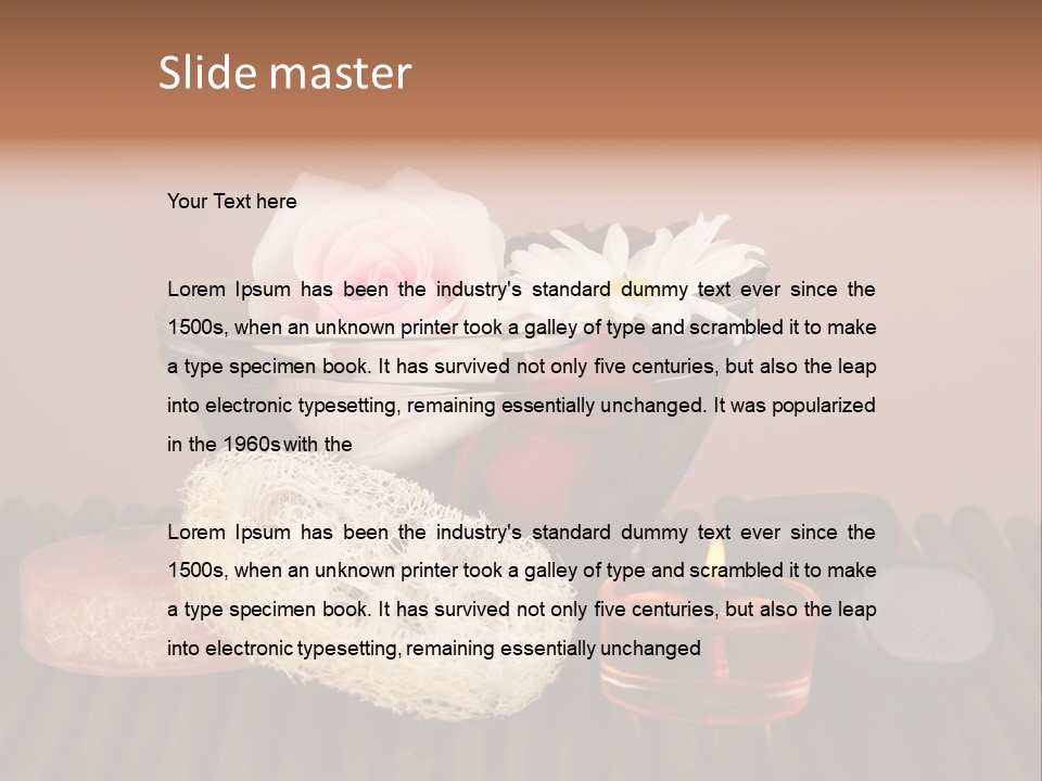 Candle Red Isolated PowerPoint Template