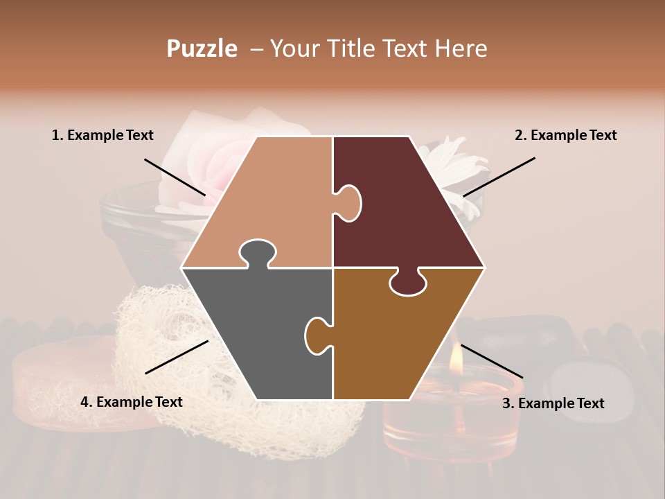 Candle Red Isolated PowerPoint Template