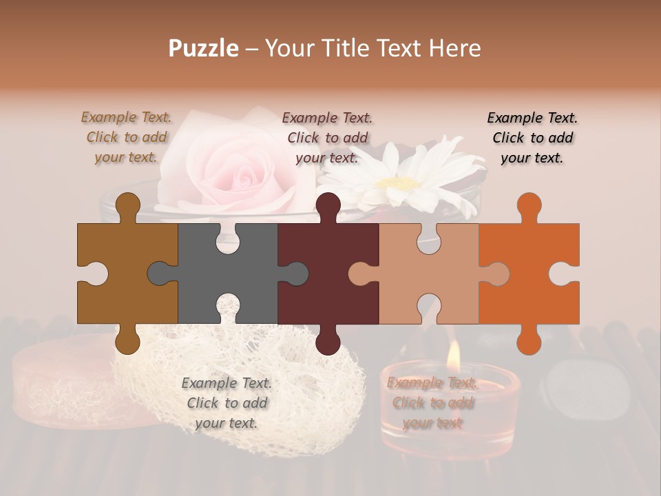 Candle Red Isolated PowerPoint Template