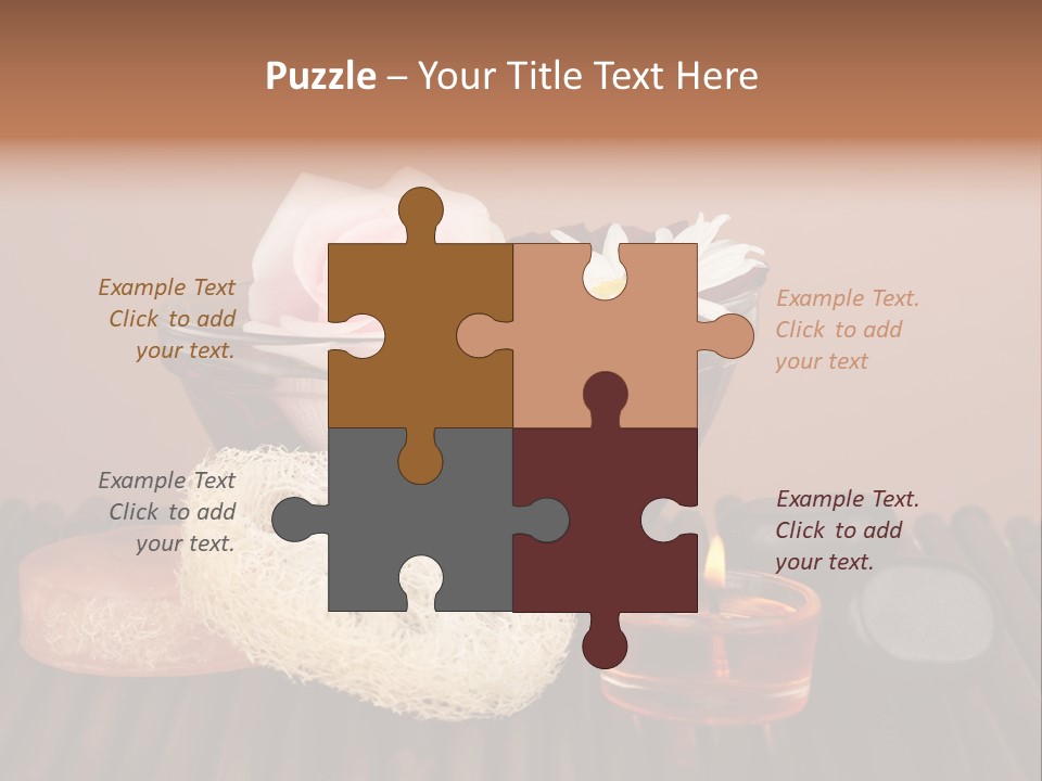 Candle Red Isolated PowerPoint Template