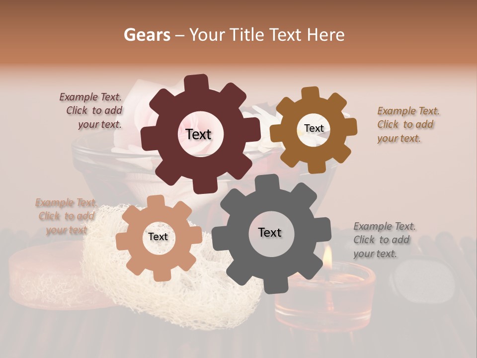 Candle Red Isolated PowerPoint Template