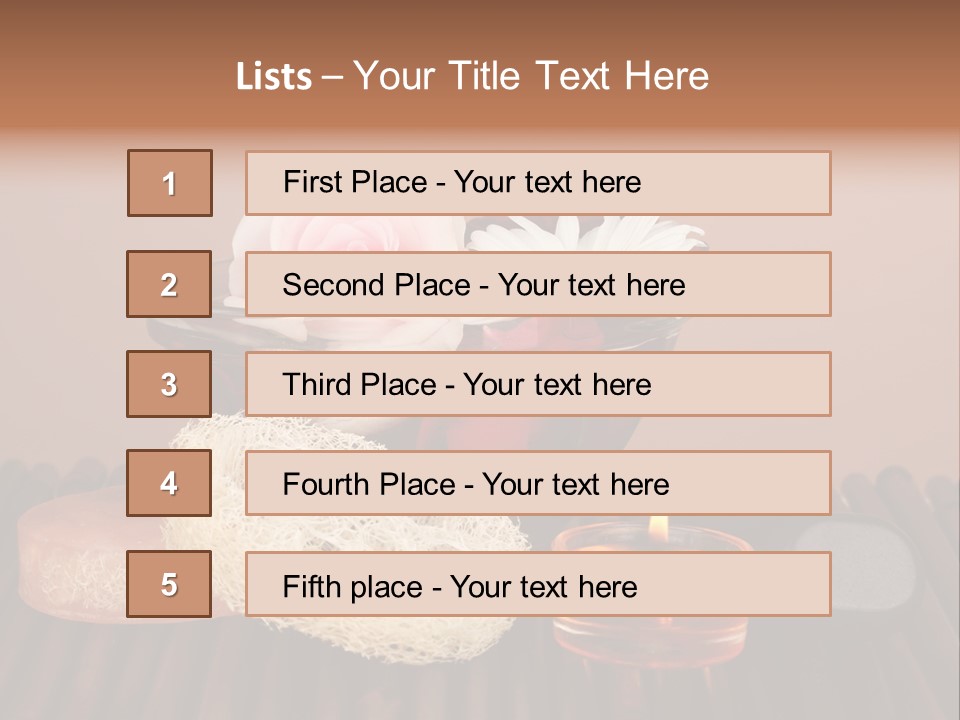 Candle Red Isolated PowerPoint Template