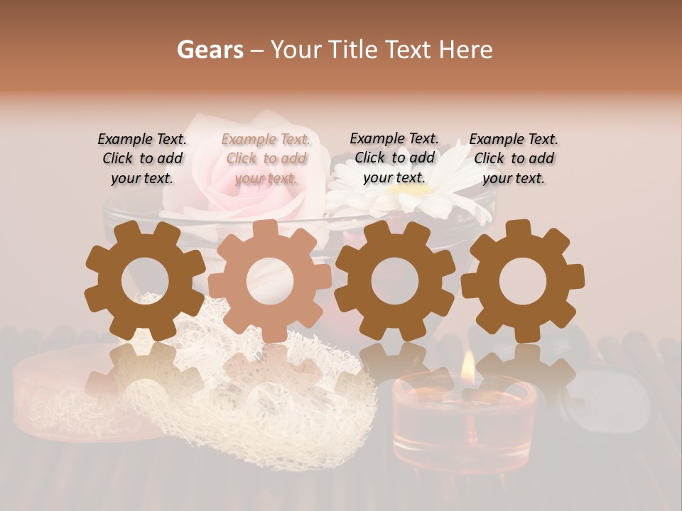 Candle Red Isolated PowerPoint Template