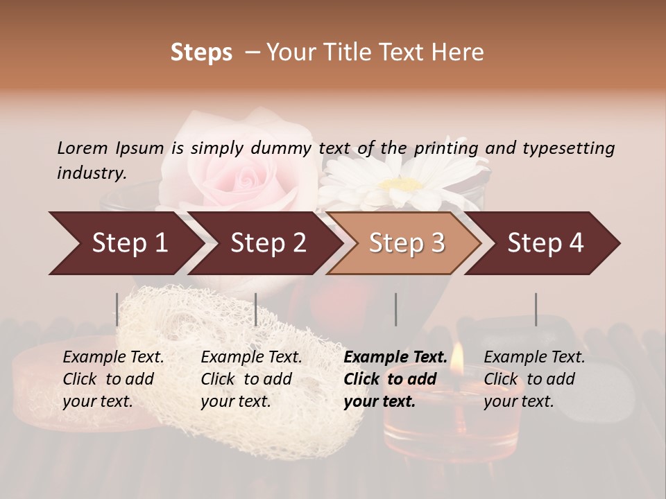 Candle Red Isolated PowerPoint Template