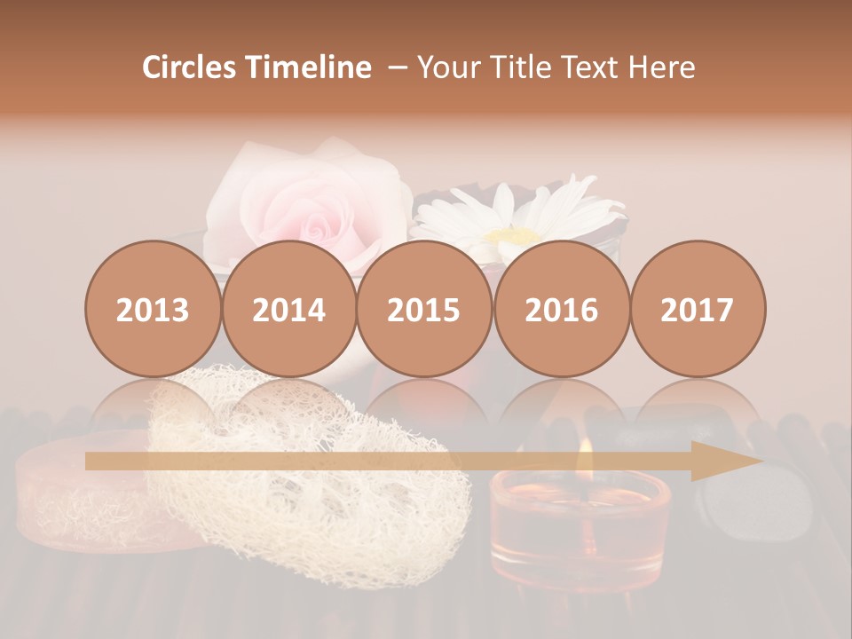 Candle Red Isolated PowerPoint Template