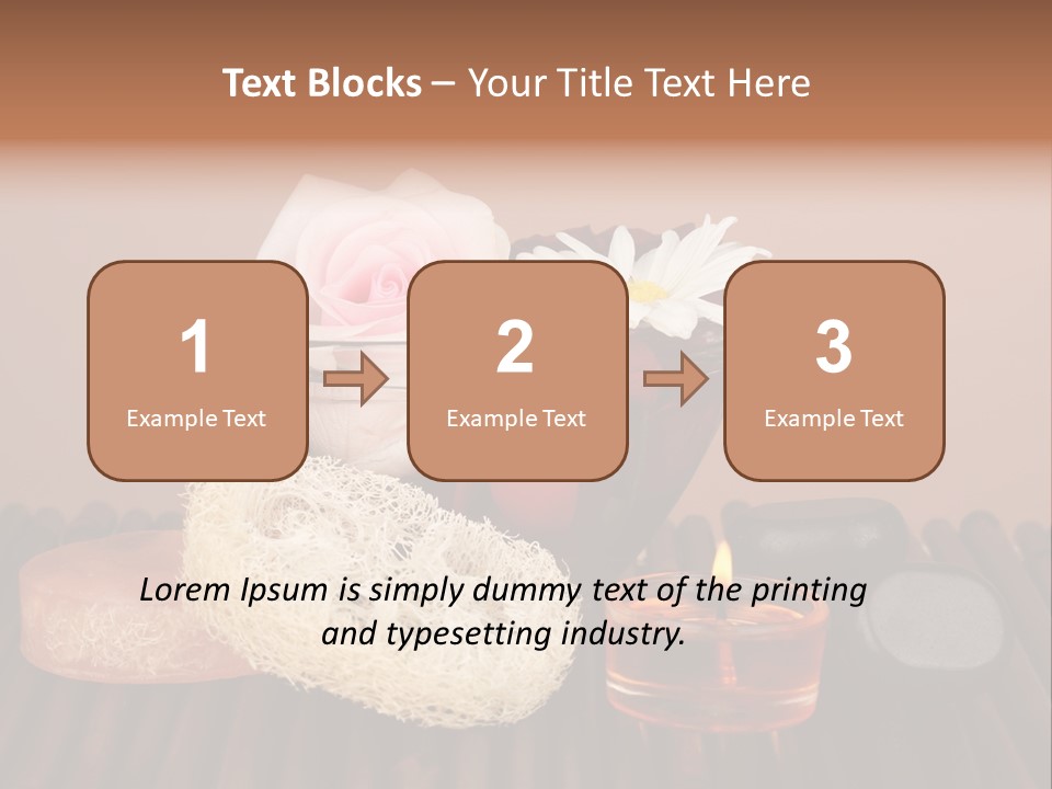 Candle Red Isolated PowerPoint Template