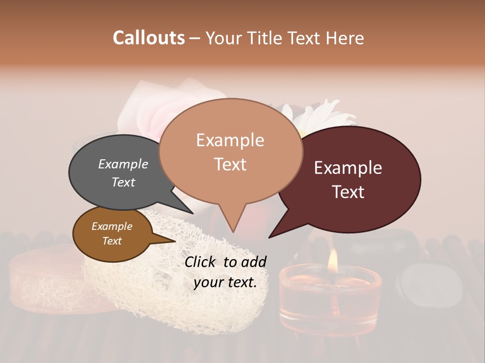 Candle Red Isolated PowerPoint Template