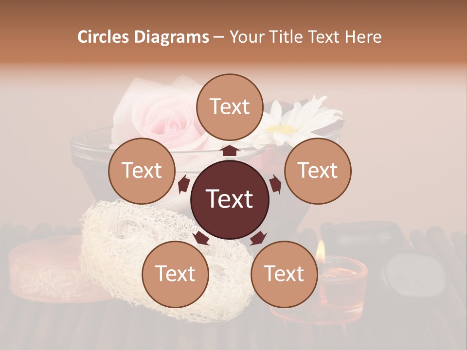 Candle Red Isolated PowerPoint Template