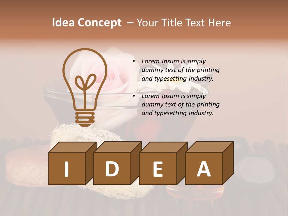 Candle Red Isolated PowerPoint Template