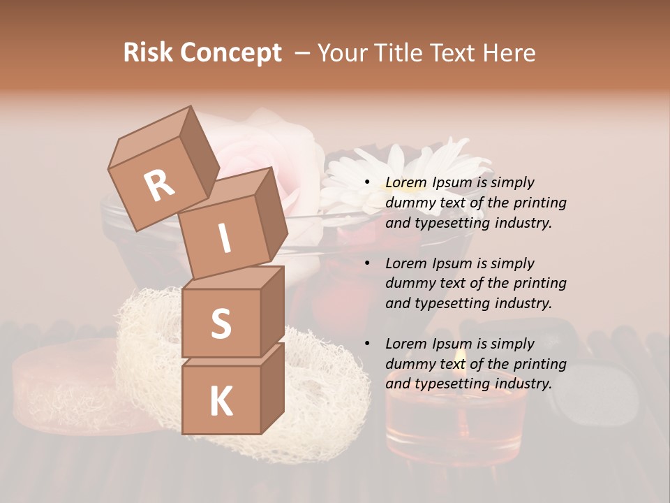 Candle Red Isolated PowerPoint Template