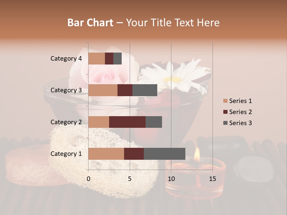 Candle Red Isolated PowerPoint Template