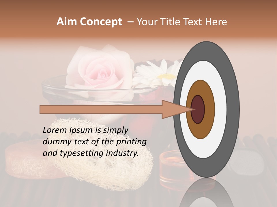 Candle Red Isolated PowerPoint Template