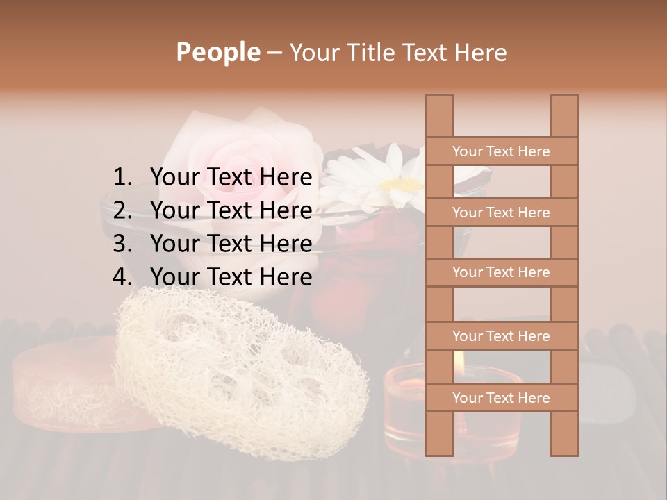 Candle Red Isolated PowerPoint Template