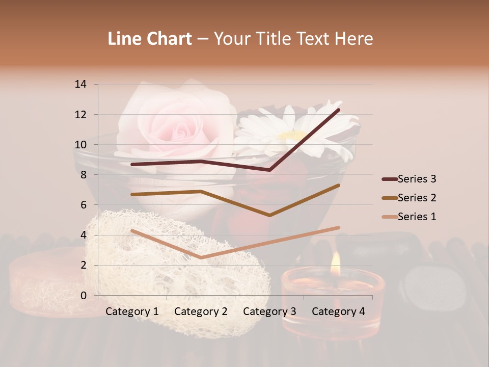 Candle Red Isolated PowerPoint Template