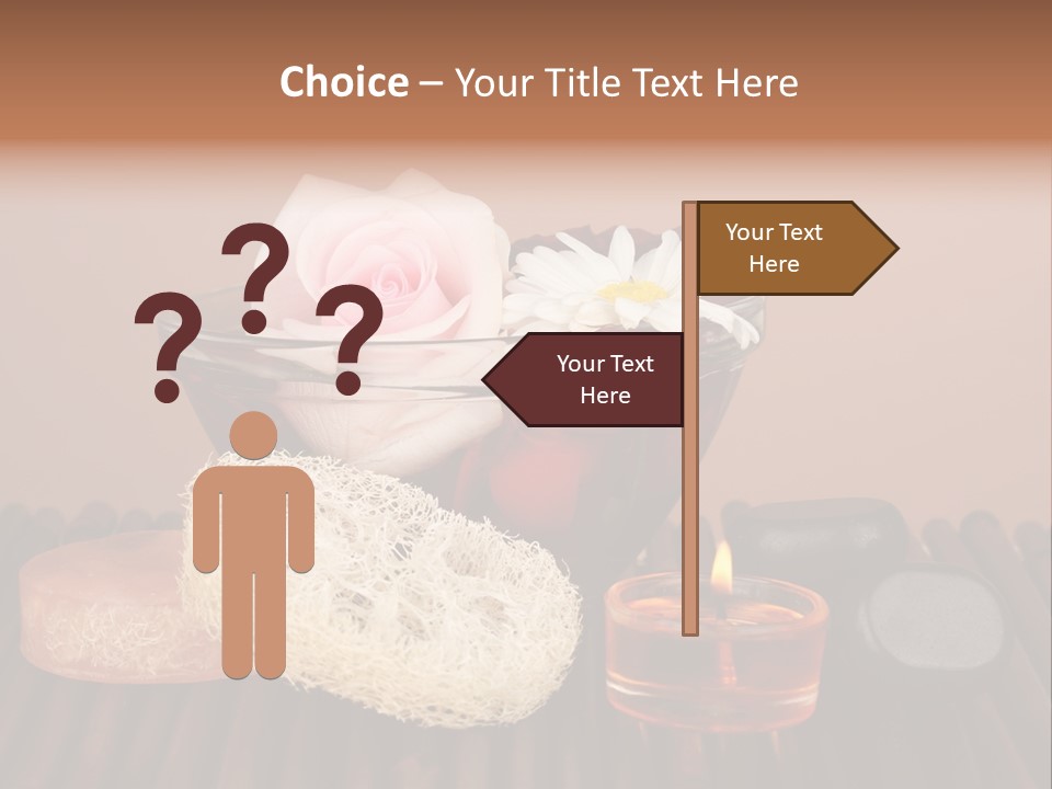 Candle Red Isolated PowerPoint Template