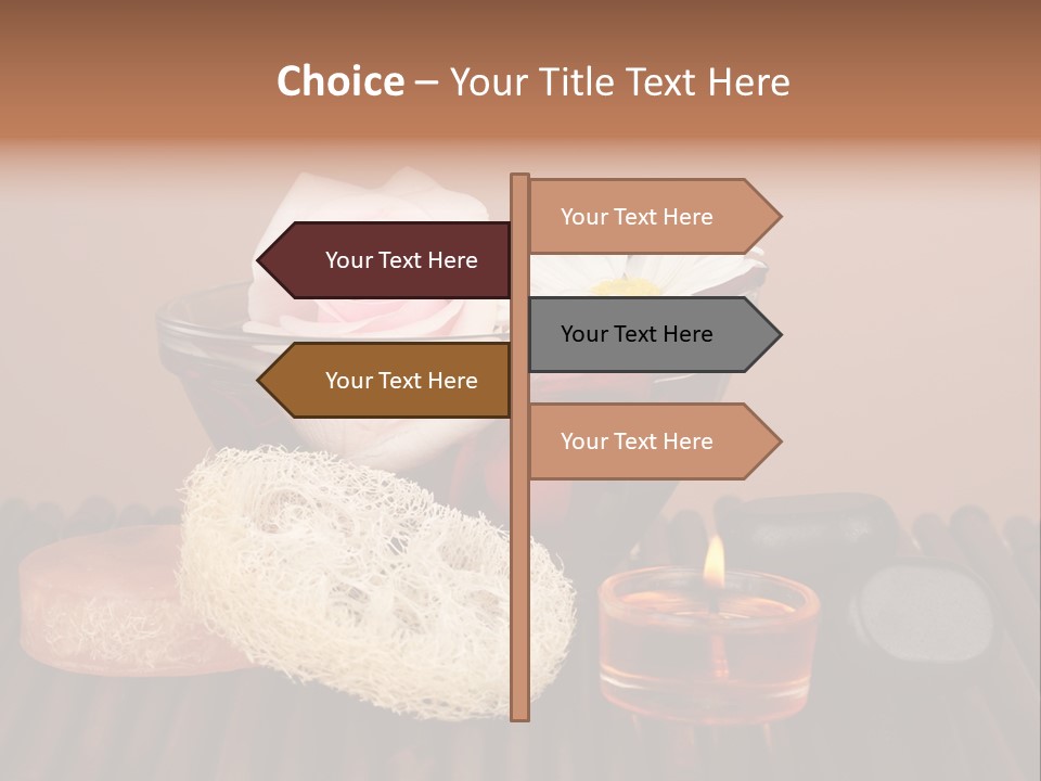 Candle Red Isolated PowerPoint Template