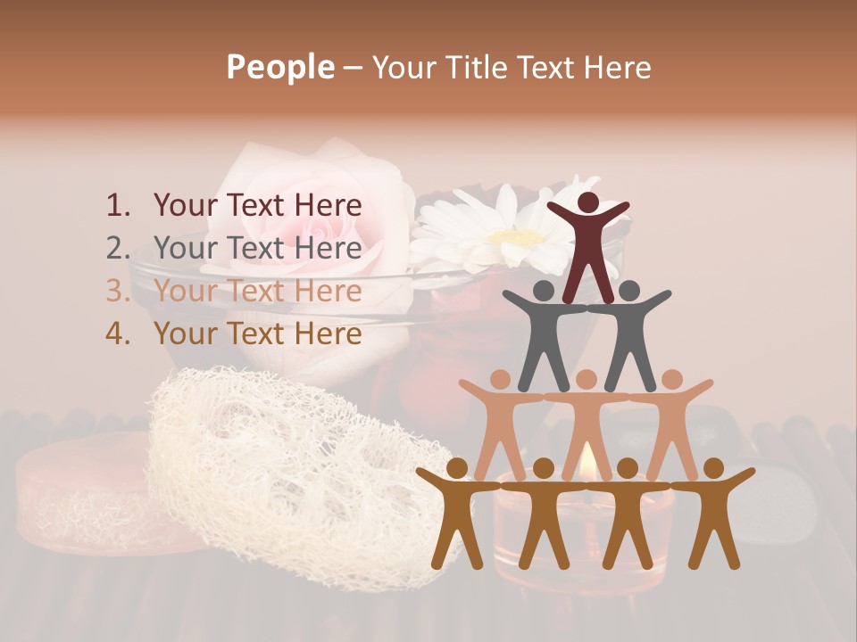 Candle Red Isolated PowerPoint Template