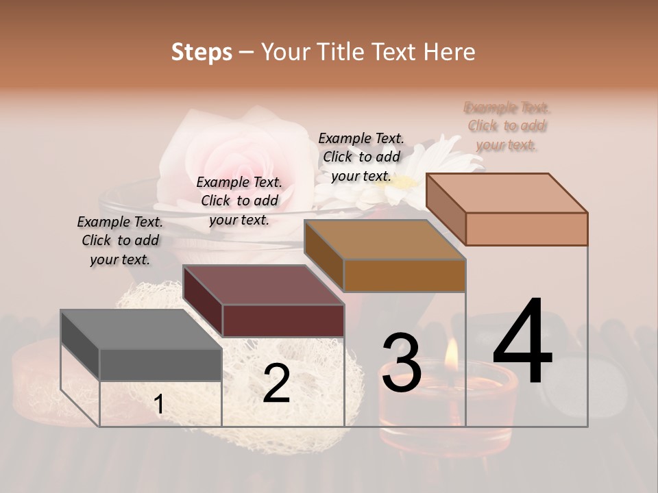 Candle Red Isolated PowerPoint Template