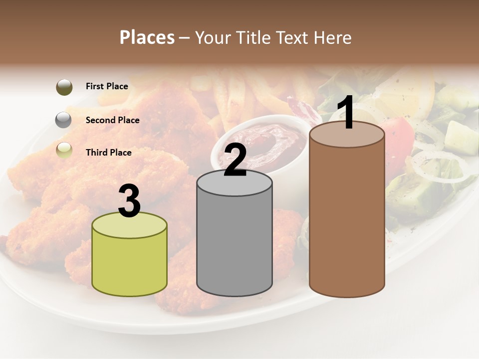 Objects Food Plate PowerPoint Template
