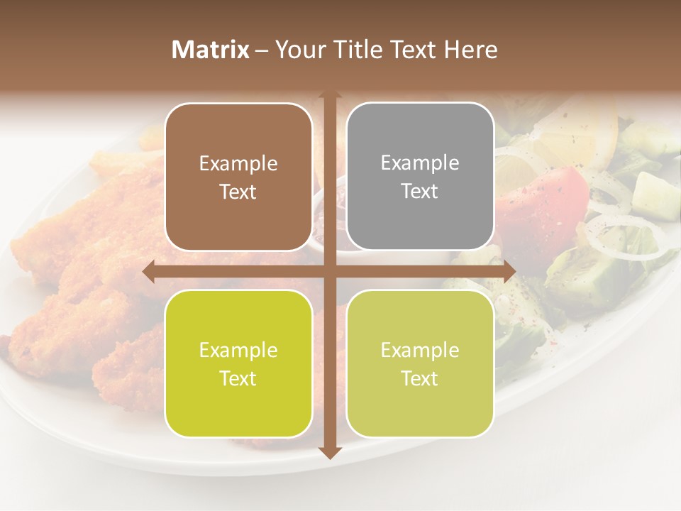 Objects Food Plate PowerPoint Template
