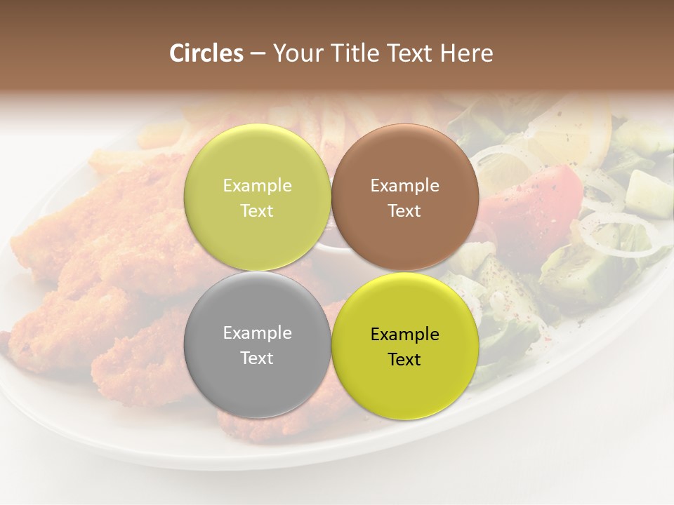 Objects Food Plate PowerPoint Template